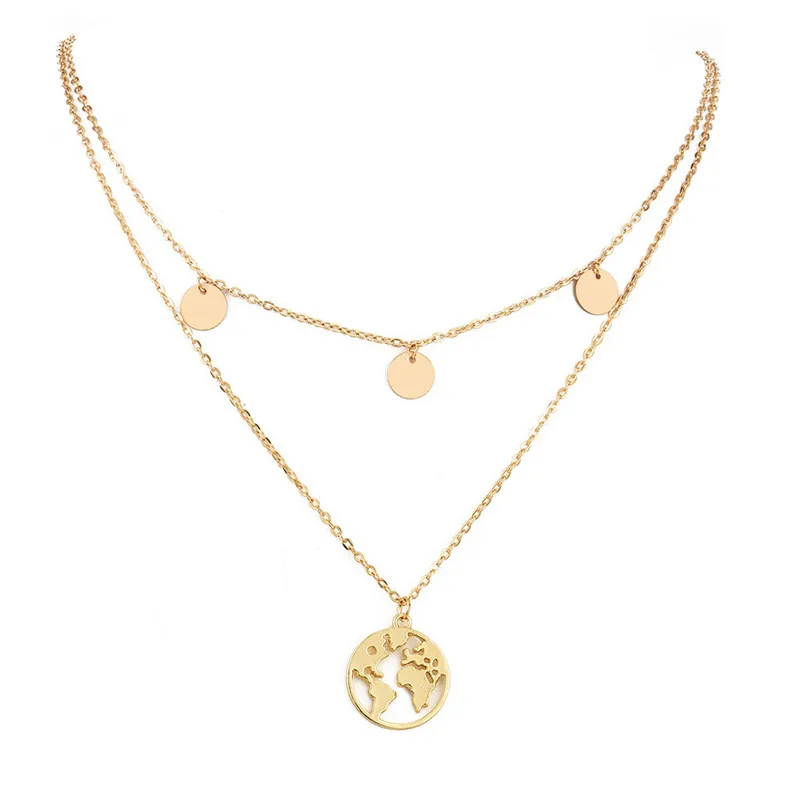 ROMAD Multilayer World Map Pendant Necklaces For Women Vintage Charm Choker Necklace Statement Party Jewelry Accessories R4
ROMAD Multilayer World Map Pendant Necklaces For Women Vintage Charm Choker Necklace Statement Party Jewelry Accessories R4