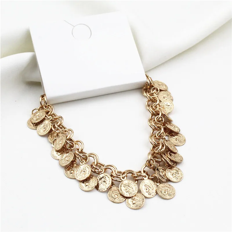 2019 New Fashion Ethnic Queen Head Tassel Anklet Antique Gold Color Coin Anklet Foot Chain Summer Beach Foot Jewelry Hot
2019 New Fashion Ethnic Queen Head Tassel Anklet Antique Gold Color Coin Anklet Foot Chain Summer Beach Foot Jewelry Hot