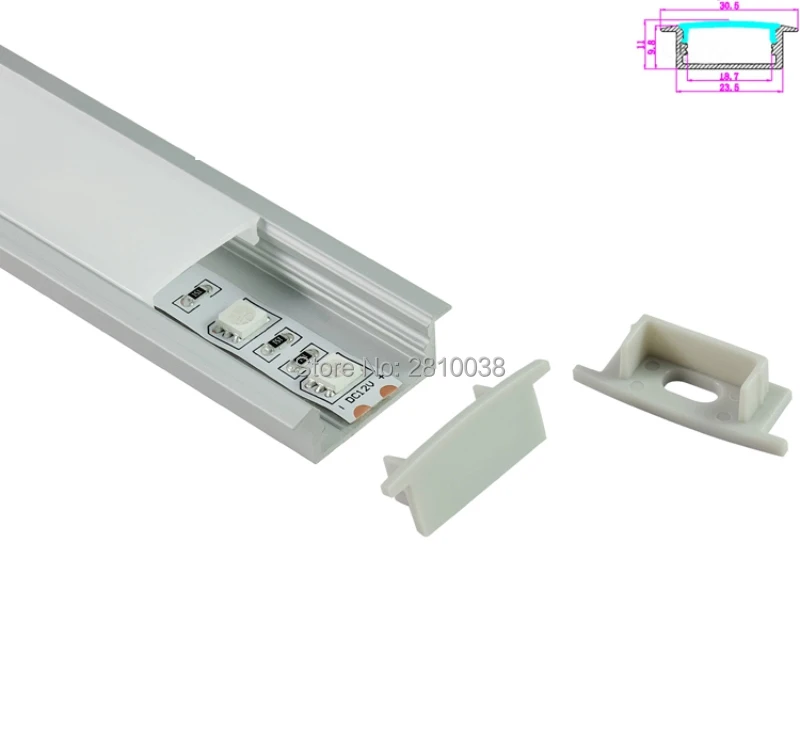 

10 X 1M Sets/Lot T type Anodized LED light housing and AL6063 Extruded aluminum channel for recessed Wall or floor lights