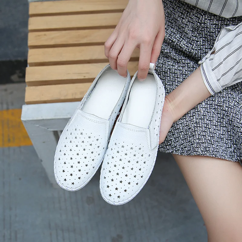 2017 women Espadrilles flats shoes Genuine leather cut out slip on Ladies Ballet Flats loafers Female Moccasins Shoes Ballerina
2017 women Espadrilles flats shoes Genuine leather cut out slip on Ladies Ballet Flats loafers Female Moccasins Shoes Ballerina