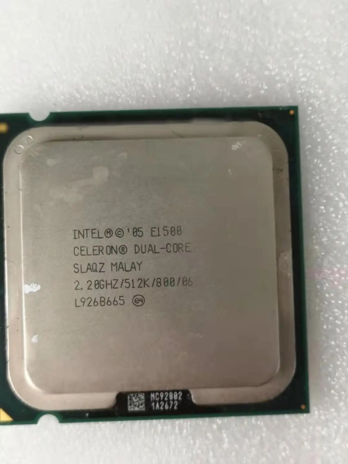 Intel Core 2 Duo E1500 Desktop Processor Dual-Core 2.2GHz 512KB Cache FSB 800MHz LGA 775 E 1500 Used CPU
Intel Core 2 Duo E1500 Desktop Processor Dual-Core 2.2GHz 512KB Cache FSB 800MHz LGA 775 E 1500 Used CPU