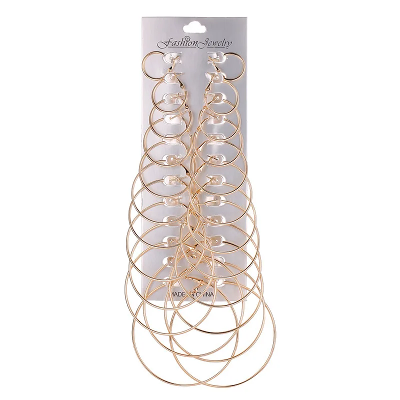 12 pairs Mix Size Trendy Gold Color Circle Piercing Hoop Earrings for Women Simple Small Big Round Earrings Ear Studs Cuff Clip
12 pairs Mix Size Trendy Gold Color Circle Piercing Hoop Earrings for Women Simple Small Big Round Earrings Ear Studs Cuff Clip