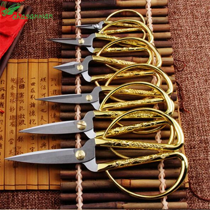 4Size Metal Gold Color Vintage Tailor Scissors Sewing Scissors Short Cutter Durable High Steel for Fabric Craft Sewing Shears.JW
4Size Metal Gold Color Vintage Tailor Scissors Sewing Scissors Short Cutter Durable High Steel for Fabric Craft Sewing Shears.JW