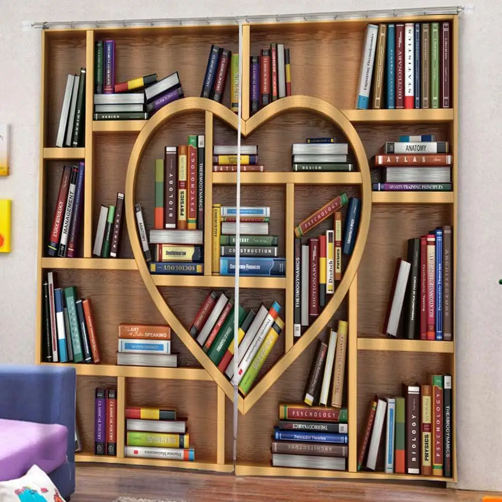 2pcs Book Shelves Love Heart Light Blocking Window Curtain Balcony Patio Living Room Bedroom Hotel Decor Hot
2pcs Book Shelves Love Heart Light Blocking Window Curtain Balcony Patio Living Room Bedroom Hotel Decor Hot