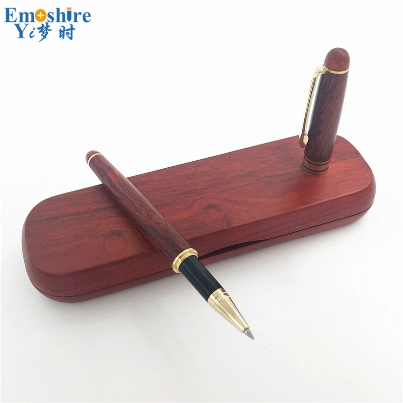 Emoshire (1) Imported pear mahogany signature pen suit boutique mahogany natural character high - end business gifts custom