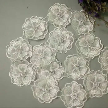 10x White Pearl Flower Handmade Beaded Embroidered Lace Trim Ribbon Double Layered Applique Dress DIY Sewing Craft
10x White Pearl Flower Handmade Beaded Embroidered Lace Trim Ribbon Double Layered Applique Dress DIY Sewing Craft
