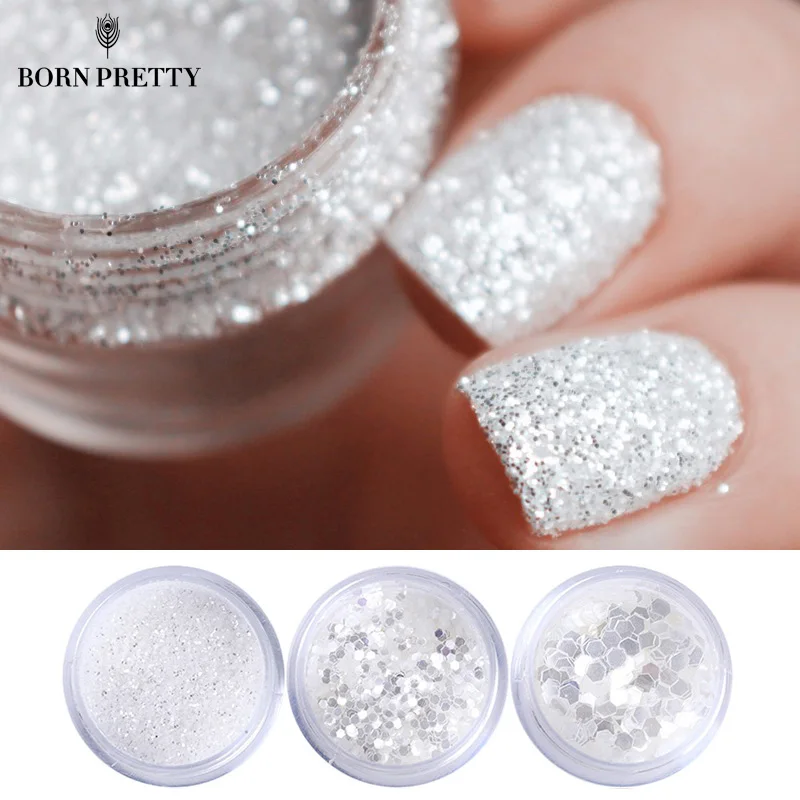 10ml/Box Nail Glitters Powder Nails Tips White Silver Powder Dust 1mm & 2mm & 3mm Mixed Manicure Nail Art Decorations
10ml/Box Nail Glitters Powder Nails Tips White Silver Powder Dust 1mm & 2mm & 3mm Mixed Manicure Nail Art Decorations