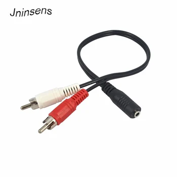 Jninsens Universal 3.5mm Stereo Female Jack To 2 RCA Male Plug Adapter Headphone Y Audio Cable Female To Male Audio Cable Cord
Jninsens Universal 3.5mm Stereo Female Jack To 2 RCA Male Plug Adapter Headphone Y Audio Cable Female To Male Audio Cable Cord