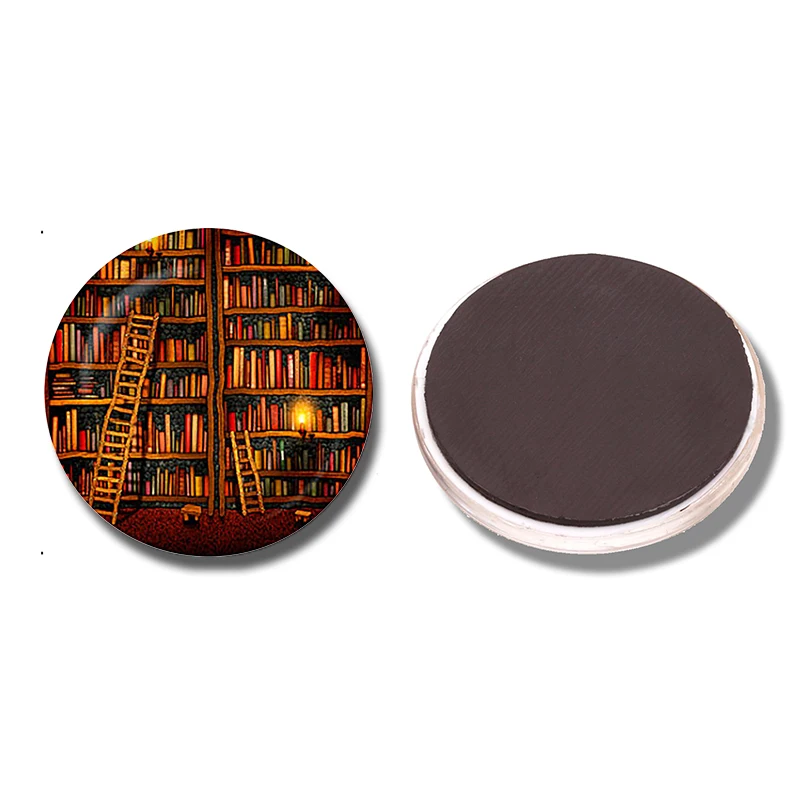 Library Books 30 MM Fridge Magnet Book Lovers Birthday Gift Glass Cabochon Magnetic Refrigerator Stickers Note Holder Home Decor
Library Books 30 MM Fridge Magnet Book Lovers Birthday Gift Glass Cabochon Magnetic Refrigerator Stickers Note Holder Home Decor