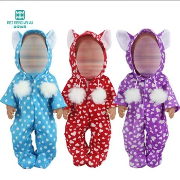 Doll clothes for 43cm baby doll accessories and American doll cartoon crawling clothes
Doll clothes for 43cm baby doll accessories and American doll cartoon crawling clothes