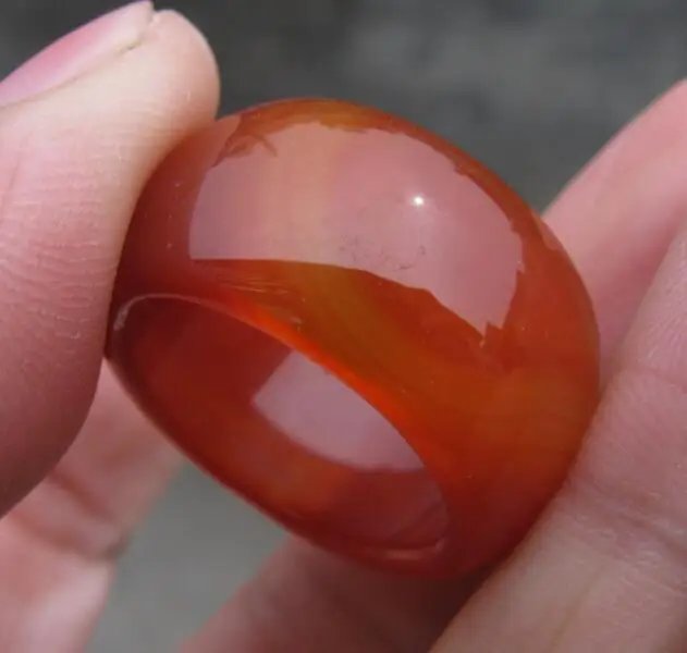 new natural red jewerly hand carved man band ring sz9-9.5. collectable | Украшения и аксессуары