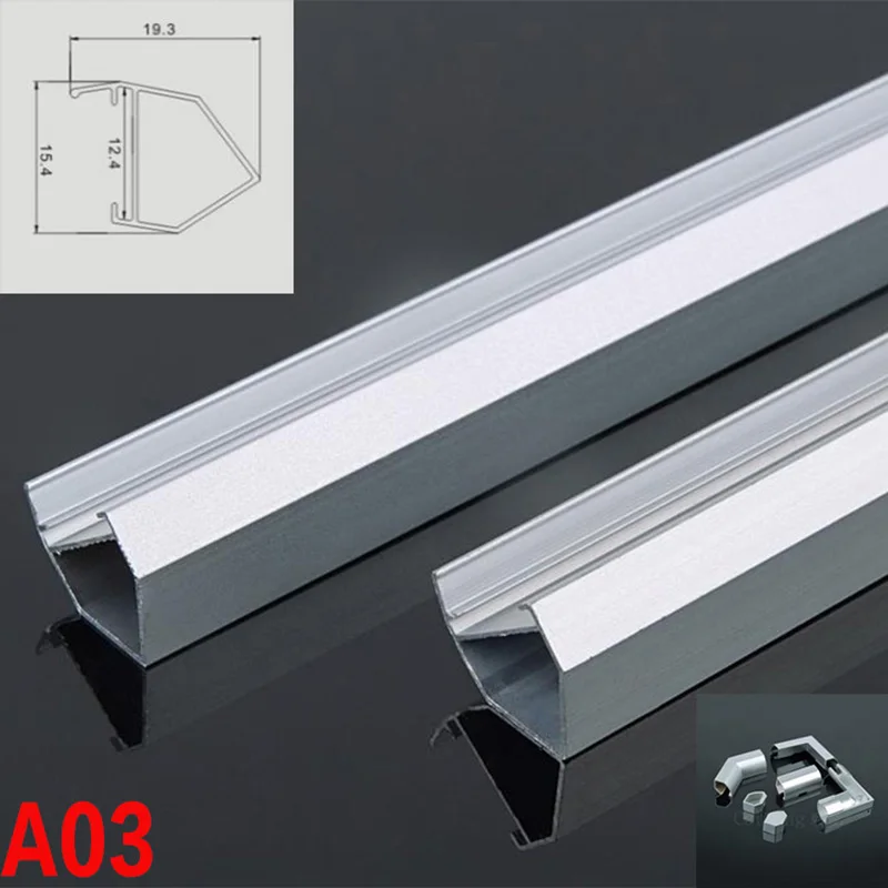 A03 10 Sets 100cm LED Bar Lights Housing V Shape Triangle Aluminum Profile Channel for LED Counter Lights
A03 10 Sets 100cm LED Bar Lights Housing V Shape Triangle Aluminum Profile Channel for LED Counter Lights