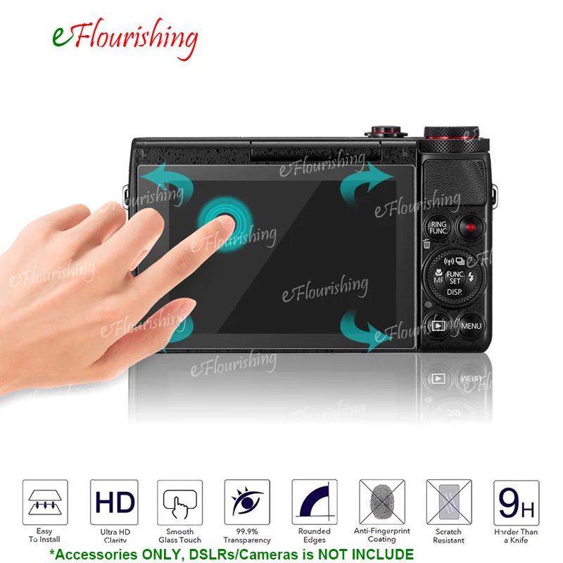 For Canon PowerShot G7/G9 X2/Mark II/MK2 G1/G7X X3/Mark III/MK3 G5X EOS M6 M50 M100 Tempered Glass Screen Protector-!
For Canon PowerShot G7/G9 X2/Mark II/MK2 G1/G7X X3/Mark III/MK3 G5X EOS M6 M50 M100 Tempered Glass Screen Protector-!