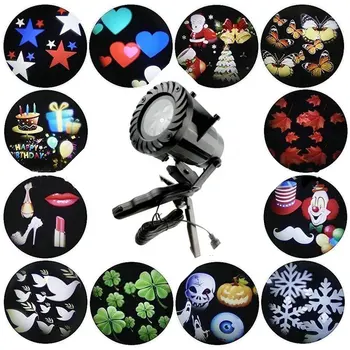 Remote controlled Mini LED Projector Light 15 Moving Slides seasonal pattern lens Snowflake Landscape Spotlight Xmas Home Party
Remote controlled Mini LED Projector Light 15 Moving Slides seasonal pattern lens Snowflake Landscape Spotlight Xmas Home Party