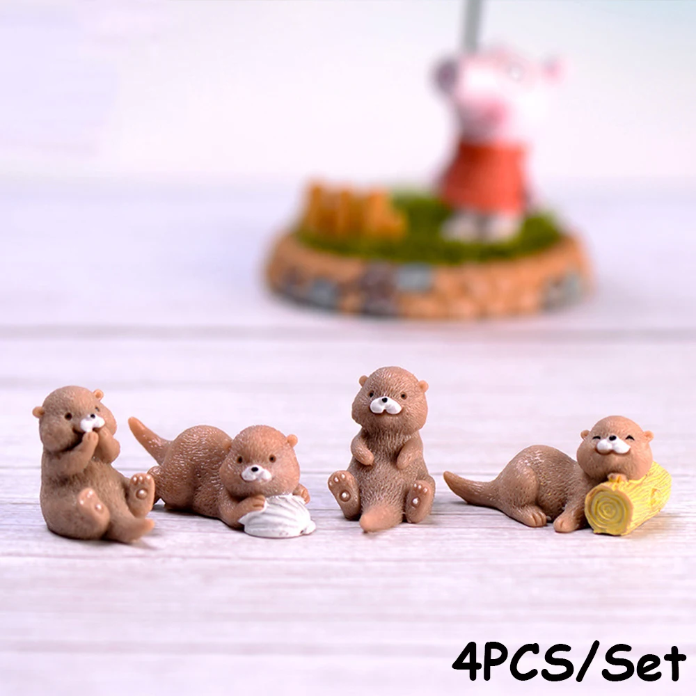 4PCS/SET Cute Otters Figurine DIY Fairy Garden Dollhouse Bonsai Ornament Home Decor Animal Model Miniature Water Dog Home Decor
4PCS/SET Cute Otters Figurine DIY Fairy Garden Dollhouse Bonsai Ornament Home Decor Animal Model Miniature Water Dog Home Decor