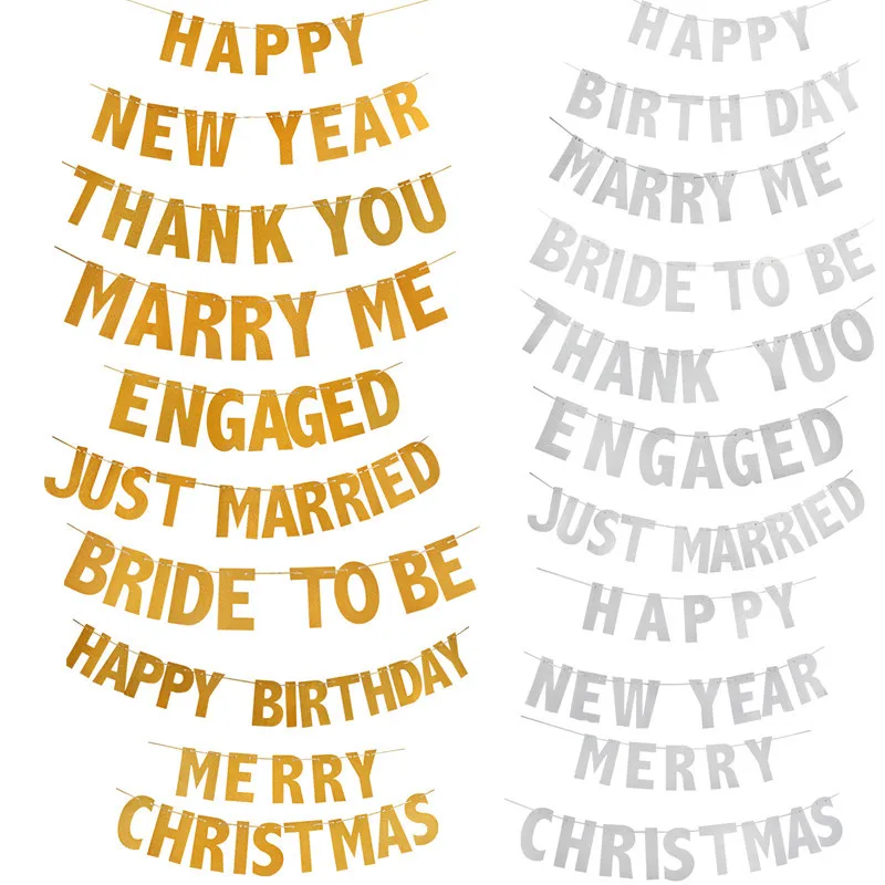 Happy Birthday Engaged Bride to be Banner Chic Glitter Party Decorations Wedding Christmas Decorations Photo Props
Happy Birthday Engaged Bride to be Banner Chic Glitter Party Decorations Wedding Christmas Decorations Photo Props