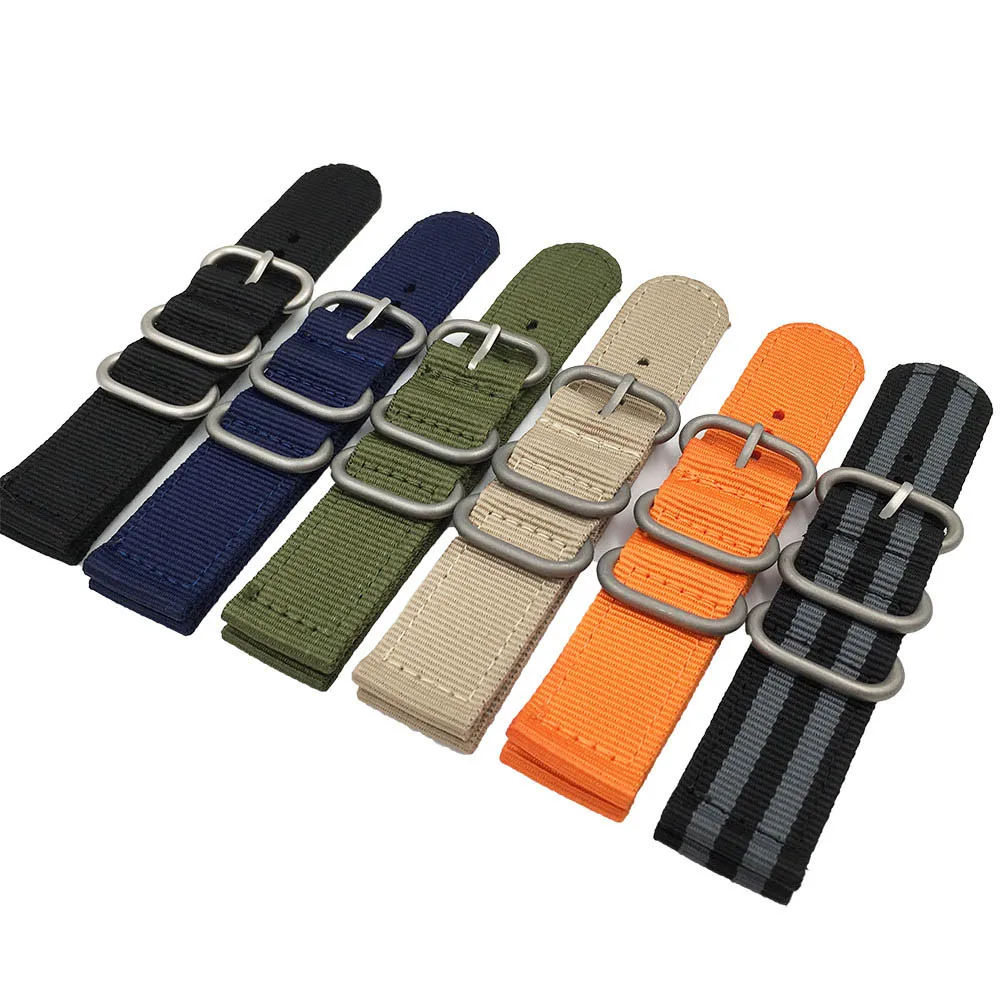 Solid color Watchband Nylon Strap Silver Ring Buckle for 18mm 20mm 24mm Striped Replacement Band Watch Accessories
Solid color Watchband Nylon Strap Silver Ring Buckle for 18mm 20mm 24mm Striped Replacement Band Watch Accessories