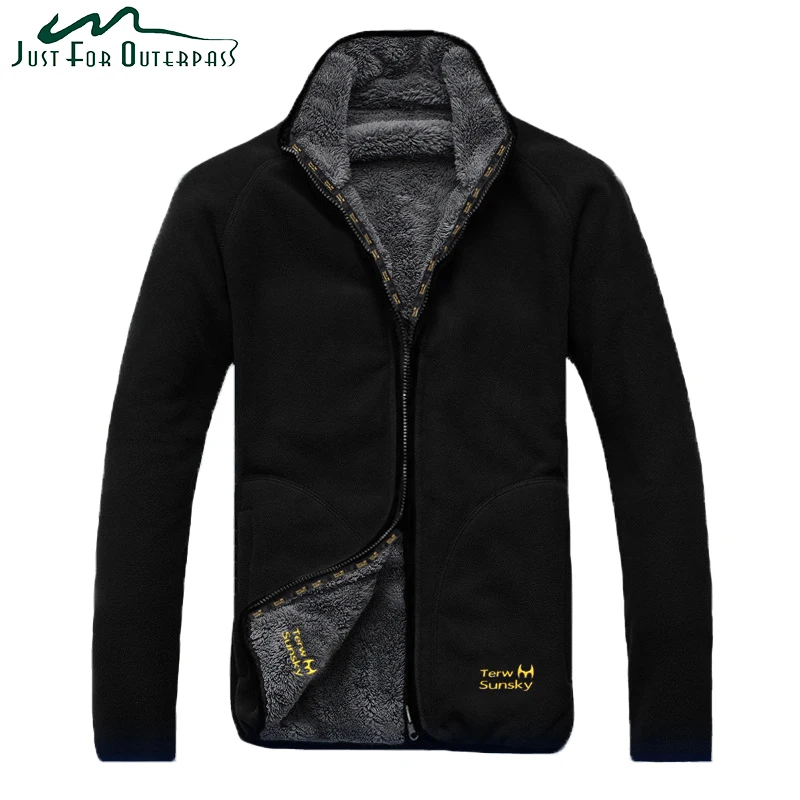 New Arrival Winter Warm Polar Coral Fleece Jacket Men Windproof Thick Reversible Coat Male High Quality Plus Size Outerwear
New Arrival Winter Warm Polar Coral Fleece Jacket Men Windproof Thick Reversible Coat Male High Quality Plus Size Outerwear