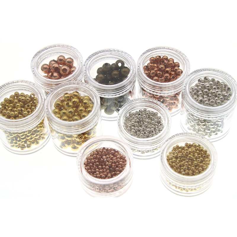 5box/set 2.4 4 5 6mm Rose Gold Silver Bronze Color Metal Smooth Loose Spacer Ball Beads Crimp & End Beads For DIY Jewelry Making
5box/set 2.4 4 5 6mm Rose Gold Silver Bronze Color Metal Smooth Loose Spacer Ball Beads Crimp & End Beads For DIY Jewelry Making