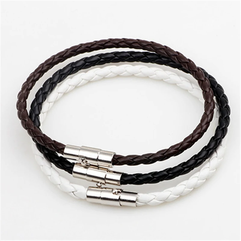Vintage Boho Hippie Punk Black White Dark Brown Macrame Leather Silver Color Magnet Lock Closure Stackable Bracelets for Man
Vintage Boho Hippie Punk Black White Dark Brown Macrame Leather Silver Color Magnet Lock Closure Stackable Bracelets for Man