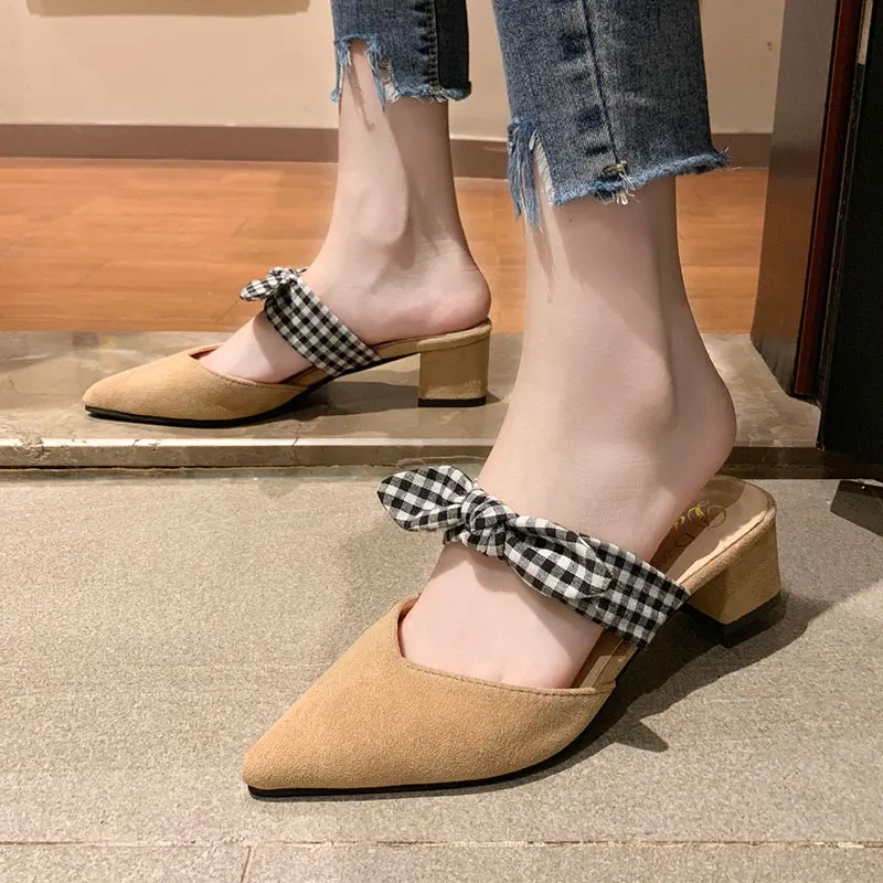 Socofy Shoes Women Med Cover Toe Loafers Low Slippers Heels Square heel Slides Soft Pointed High Sliders Luxury
Socofy Shoes Women Med Cover Toe Loafers Low Slippers Heels Square heel Slides Soft Pointed High Sliders Luxury