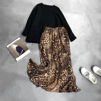 Korea fashion style high waist leopard skirts thick chiffon print Jupe 2018 new female autumn middle long skirt Falda
Korea fashion style high waist leopard skirts thick chiffon print Jupe 2018 new female autumn middle long skirt Falda