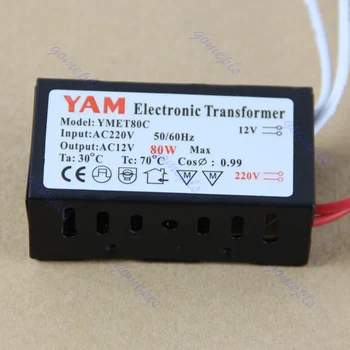 Nice Gifts Wholesale 1PC 80W 220V Electronic Transformer Halogen Light LED Driver Power Supply Converter
Nice Gifts Wholesale 1PC 80W 220V Electronic Transformer Halogen Light LED Driver Power Supply Converter