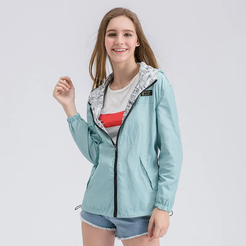 Spring Women's Hooded Two Side Wear Thin Jacket Women Coat Female Windbreakers Solid color Loose Jackets Clothes 2019 New
Spring Women's Hooded Two Side Wear Thin Jacket Women Coat Female Windbreakers Solid color Loose Jackets Clothes 2019 New