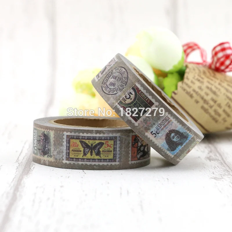 1pcs Nice Post Stamp Chop Mark Washi Paper Masking Tapes 1.5cm x 10m DIY Scrapbooking Heart Stickers Gift Wrapping Sticker
1pcs Nice Post Stamp Chop Mark Washi Paper Masking Tapes 1.5cm x 10m DIY Scrapbooking Heart Stickers Gift Wrapping Sticker