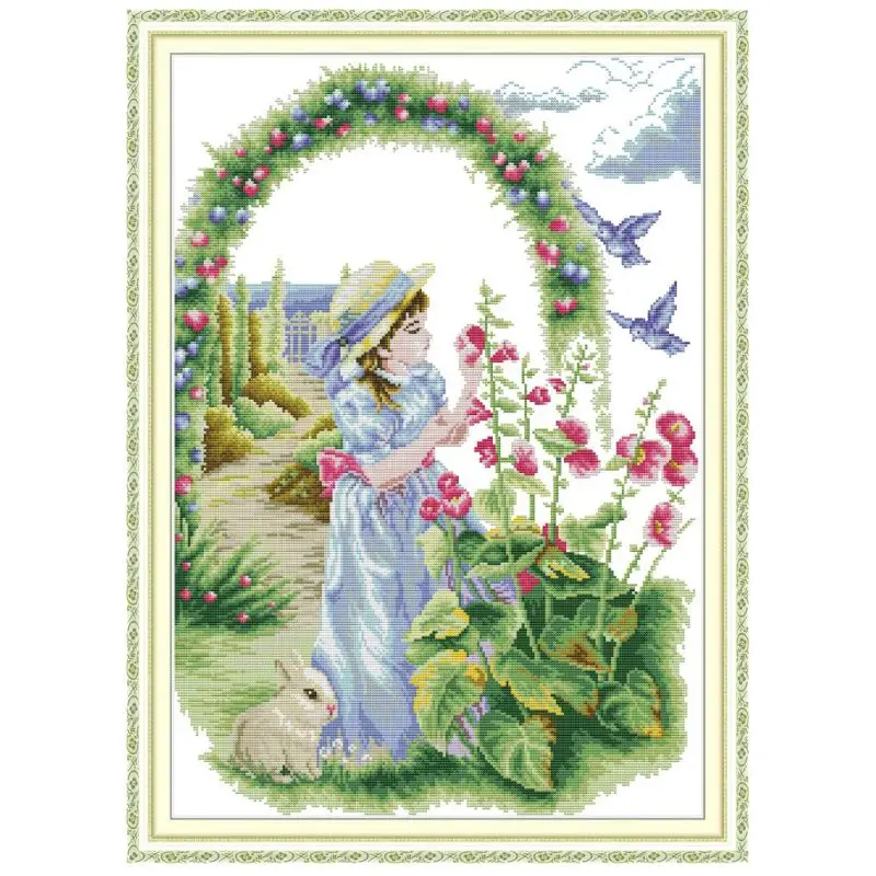 Flower Viewing DIY Handmade Needlework Counted 14CT Printed Cross Stitch Embroidery Kit Set Home Decoration Craft
Flower Viewing DIY Handmade Needlework Counted 14CT Printed Cross Stitch Embroidery Kit Set Home Decoration Craft