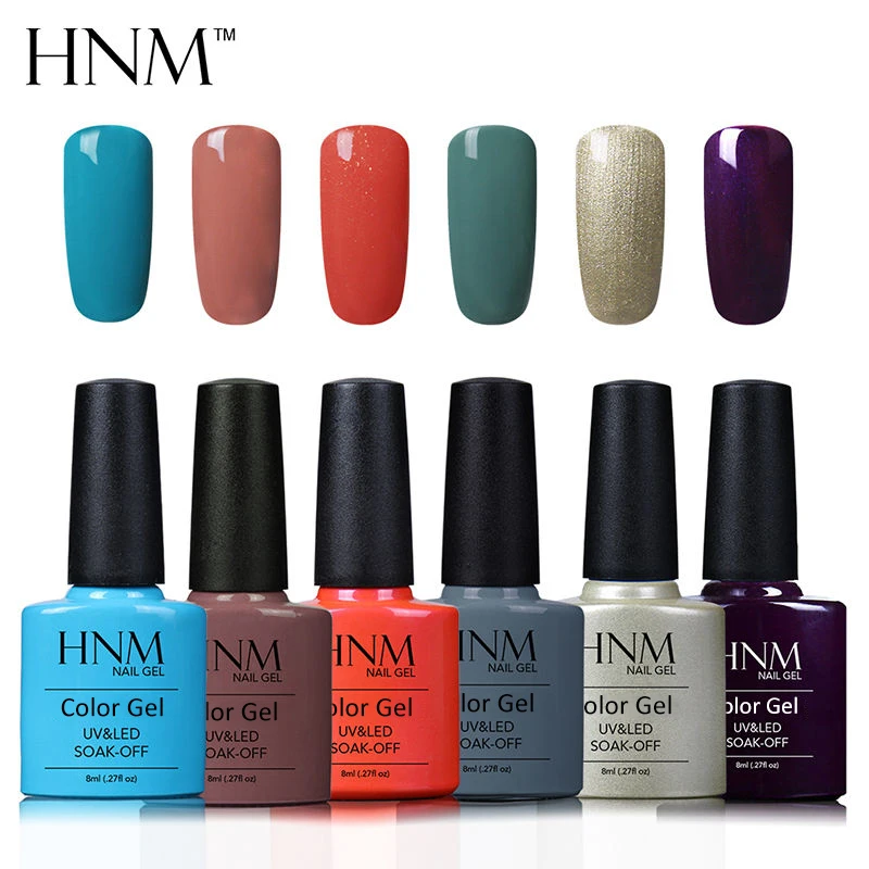 HNM 8ML 6pcs/lot Nail Polish Kit Soak Off UV Lak Gelpolish Nail Set Glue Vernis Semi Permanent Nail Art Set for Tool Gelpolish
HNM 8ML 6pcs/lot Nail Polish Kit Soak Off UV Lak Gelpolish Nail Set Glue Vernis Semi Permanent Nail Art Set for Tool Gelpolish