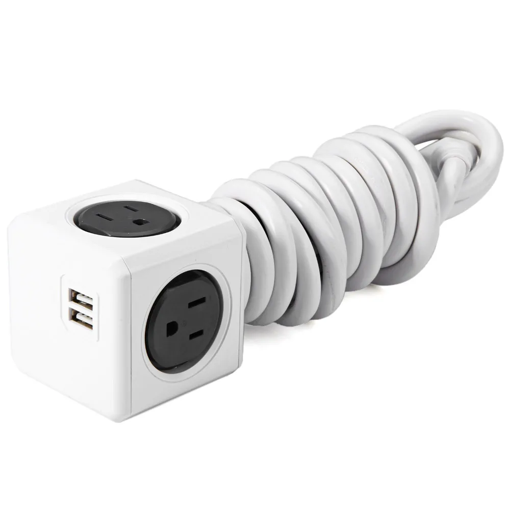 2018 New Allocacoc MagicCube shaped design Extended PowerCube Socket US Plug 4 Outlets Dual USB Port Adapter with 3m Cable
2018 New Allocacoc MagicCube shaped design Extended PowerCube Socket US Plug 4 Outlets Dual USB Port Adapter with 3m Cable