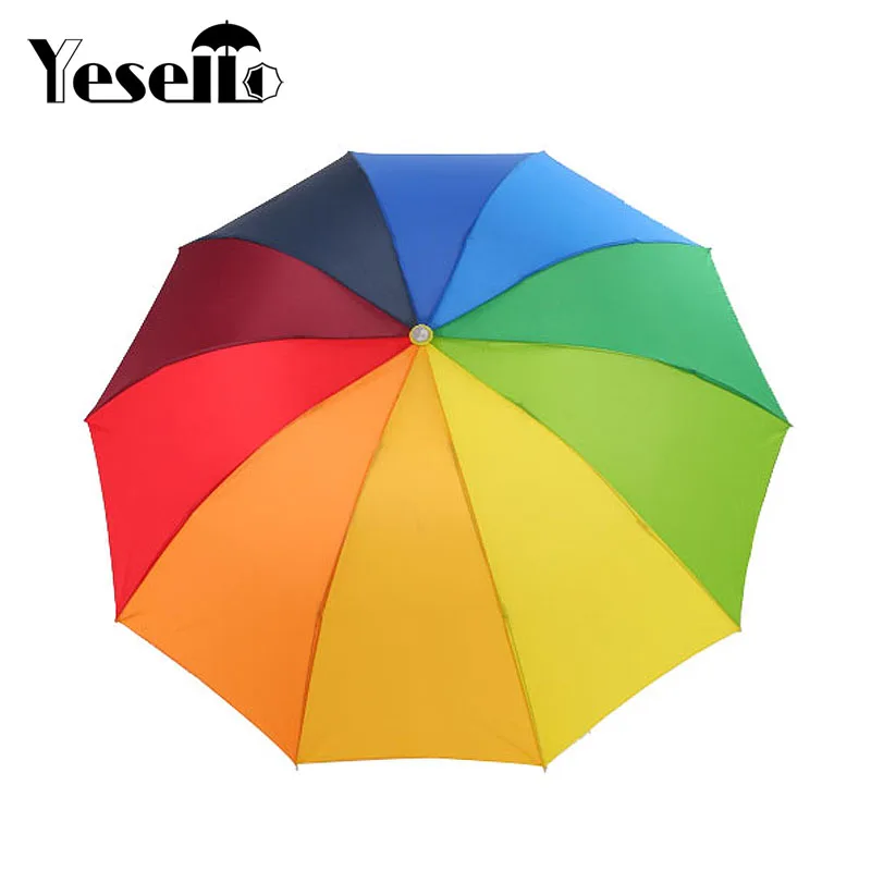 Yesello Rainbow outdoor Three-folding Unbrella Parasol 8 Rib Wind Resistant For Women Tarvel
Yesello Rainbow outdoor Three-folding Unbrella Parasol 8 Rib Wind Resistant For Women Tarvel