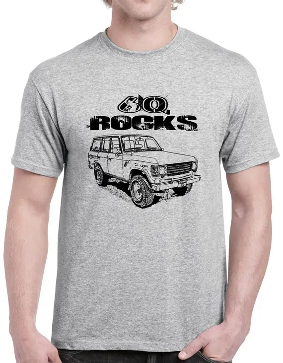 60 ROCKS With FJ60 Land Cruiser ImageNew 20 18 Hip Hop Men And Men Brand Clothing Fashion Tees Short Sleeve T Shirts Tee T-Shirt
60 ROCKS With FJ60 Land Cruiser ImageNew 20 18 Hip Hop Men And Men Brand Clothing Fashion Tees Short Sleeve T Shirts Tee T-Shirt