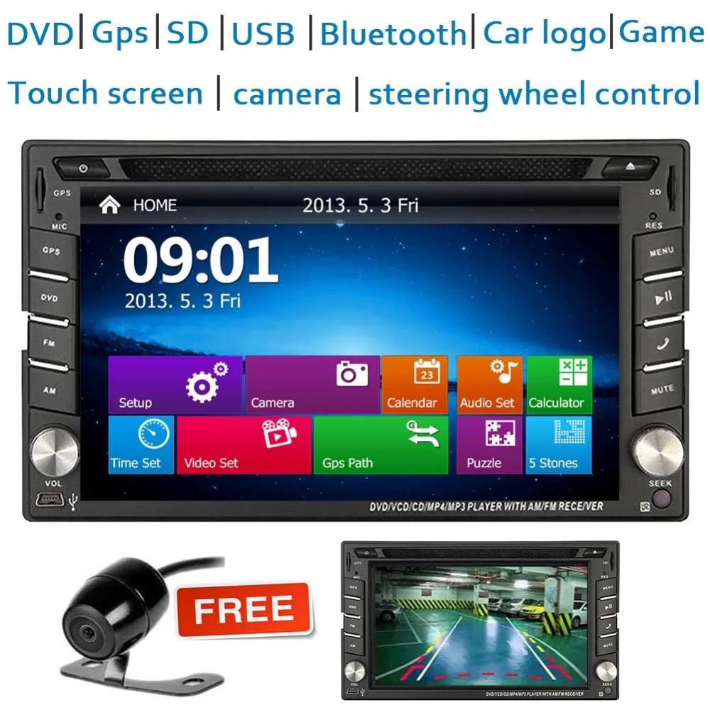 Car DVD CD Navigation Multimedia Player In Dash Double Din Car Radio GPS Navigation Support Wireless Bluetooth Music SWC FM/AM R
Car DVD CD Navigation Multimedia Player In Dash Double Din Car Radio GPS Navigation Support Wireless Bluetooth Music SWC FM/AM R