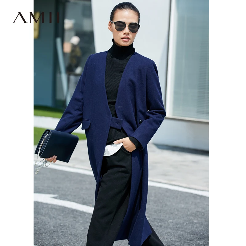 Amii Causal Plus Size Women Woolen Coat Winter 2018 Office V-neck Single Button Solid Female Long Wool Jacket Coat
Amii Causal Plus Size Women Woolen Coat Winter 2018 Office V-neck Single Button Solid Female Long Wool Jacket Coat