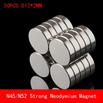 50pcs N45 N52 Neodymium magnet 12x2 Rare Earth small Strong Round permanent 12*2mm fridge Electromagnet nickle magnetic DISC
50pcs N45 N52 Neodymium magnet 12x2 Rare Earth small Strong Round permanent 12*2mm fridge Electromagnet nickle magnetic DISC