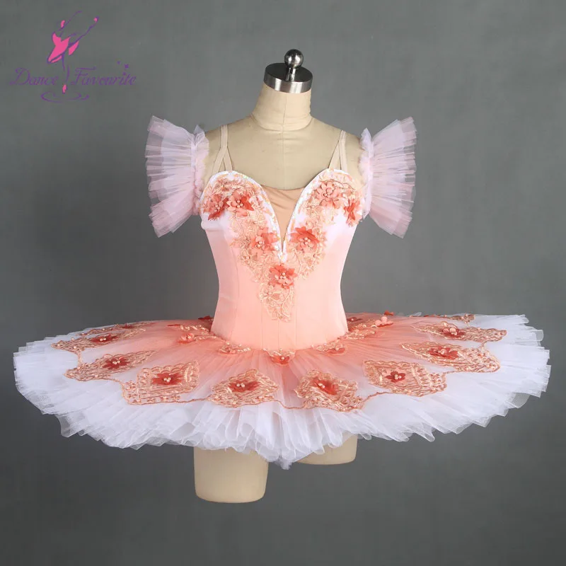 Изумительный розовый костюм для профессиональных танцев балетная пачка
