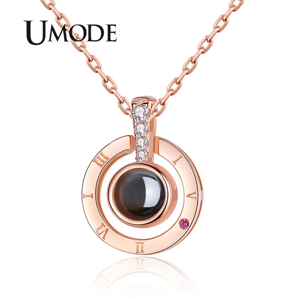 UMODE 2018 New Rose Gold 100 Languages I Love You Pendant Necklace for Women Zircon Memory Necklace Link Chain Jewelry AUN0311
UMODE 2018 New Rose Gold 100 Languages I Love You Pendant Necklace for Women Zircon Memory Necklace Link Chain Jewelry AUN0311