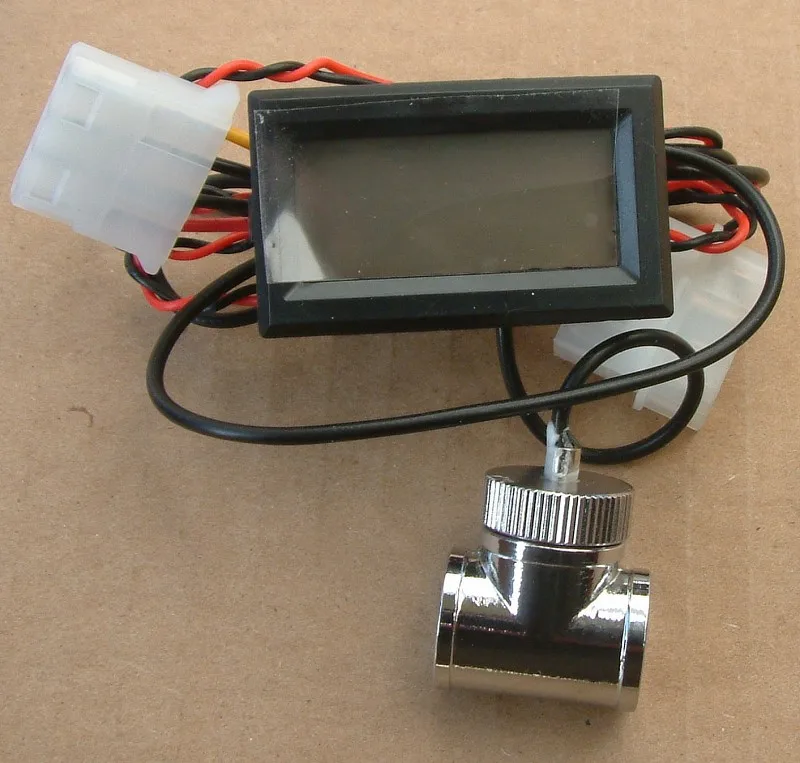 Digital Thermometer Temperature Meter Gauge C/F PC MOD use for water cooling with G1/4 thread probe, P/N: WC-TEMPCF-MEGAG1
Digital Thermometer Temperature Meter Gauge C/F PC MOD use for water cooling with G1/4 thread probe, P/N: WC-TEMPCF-MEGAG1