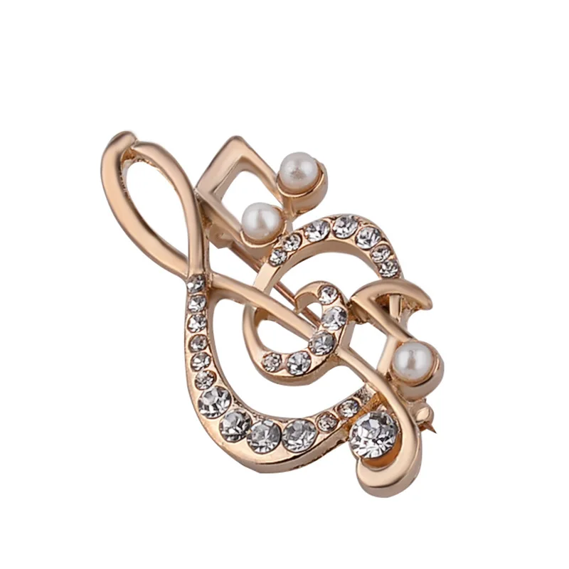 Trendy Fashion Women's Simulated Pearl Gold Color Musical Note Charm Crystal Rhinestone Alloy Brooch Pin Jewelry
Trendy Fashion Women's Simulated Pearl Gold Color Musical Note Charm Crystal Rhinestone Alloy Brooch Pin Jewelry