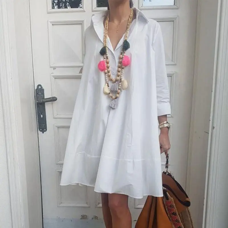 Summer Boho White Simple Casual Plus Size Party Women Mini Dresses Plain Aline Travel Beach Elegant Female Fashion Sexy Dress
Summer Boho White Simple Casual Plus Size Party Women Mini Dresses Plain Aline Travel Beach Elegant Female Fashion Sexy Dress