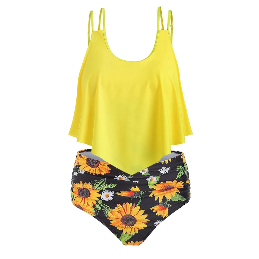 New Plus Size XXXL Swimwear Women 2019 Tankini Two Pieces Solid Ruffle Bikini Push Up High Waist Swim Wear Sexy Summer Swimsuit
New Plus Size XXXL Swimwear Women 2019 Tankini Two Pieces Solid Ruffle Bikini Push Up High Waist Swim Wear Sexy Summer Swimsuit