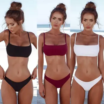 Women Bra Set Padded up Solid Color Sexy Bikini Sets Thong Bottoms Femme Swimwear Ladies Swimsuit Set Plus Size
Women Bra Set Padded up Solid Color Sexy Bikini Sets Thong Bottoms Femme Swimwear Ladies Swimsuit Set Plus Size