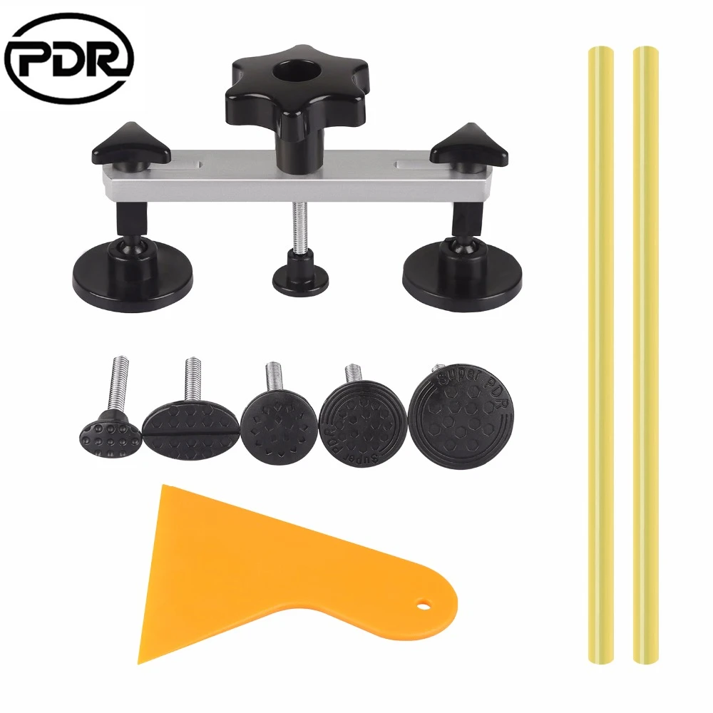 PDR Paintless Auto Car Dent Repair Body Damage Fix Tool Pulling Bridge Puller Dent Removal Glue Tabs Hand Repair Tools Kit
PDR Paintless Auto Car Dent Repair Body Damage Fix Tool Pulling Bridge Puller Dent Removal Glue Tabs Hand Repair Tools Kit