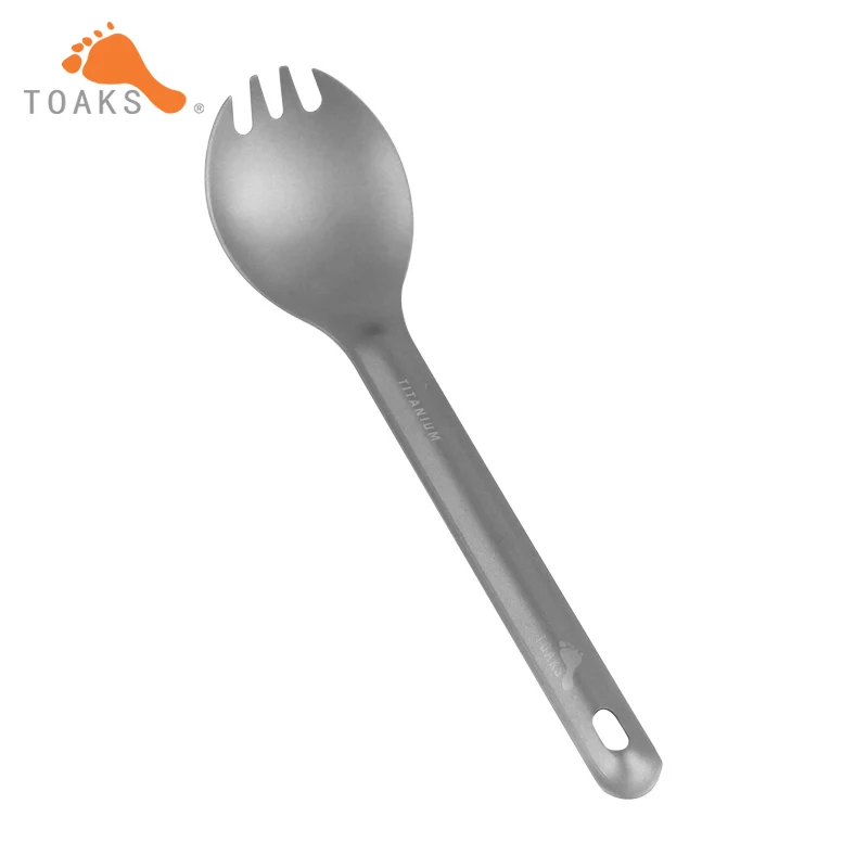 Toaks Titanium 2 in 1 Spoon Fork Outdoor Camping Tableware Travelling Portable Cutlery SLV-04
Toaks Titanium 2 in 1 Spoon Fork Outdoor Camping Tableware Travelling Portable Cutlery SLV-04