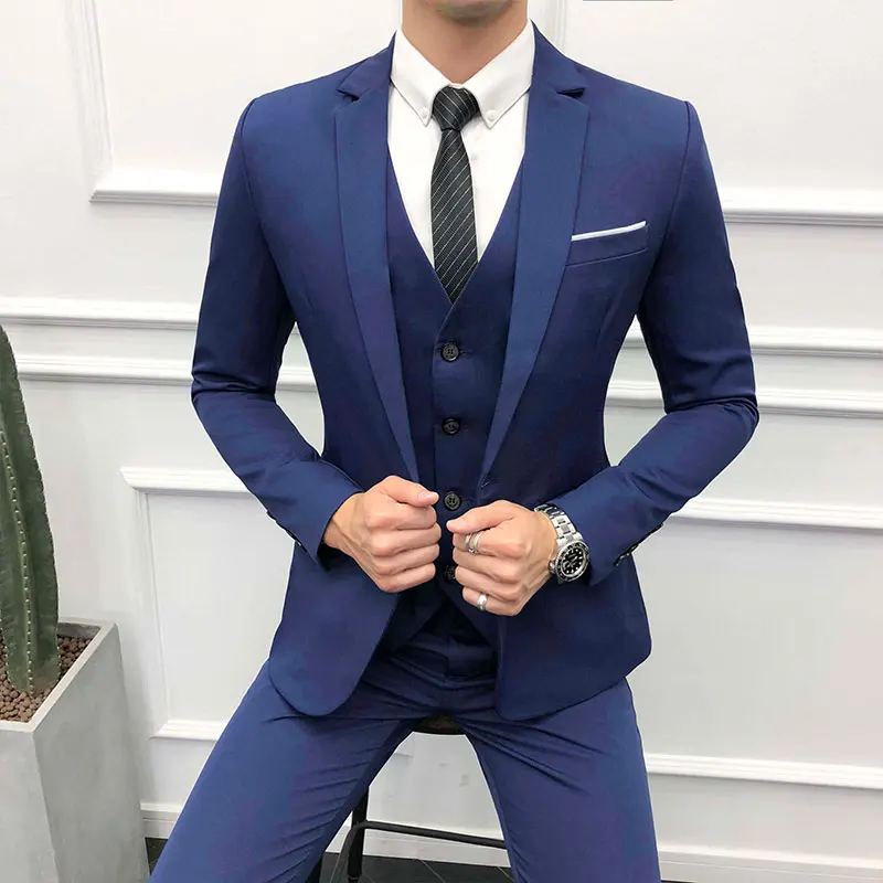3piece Suit Men Autumn Winter New Navy Blue Suit For Man Slim Fit Wedding Suits For Men Plus Size Groom Dress Tuxedo 6XL-S Sale
3piece Suit Men Autumn Winter New Navy Blue Suit For Man Slim Fit Wedding Suits For Men Plus Size Groom Dress Tuxedo 6XL-S Sale