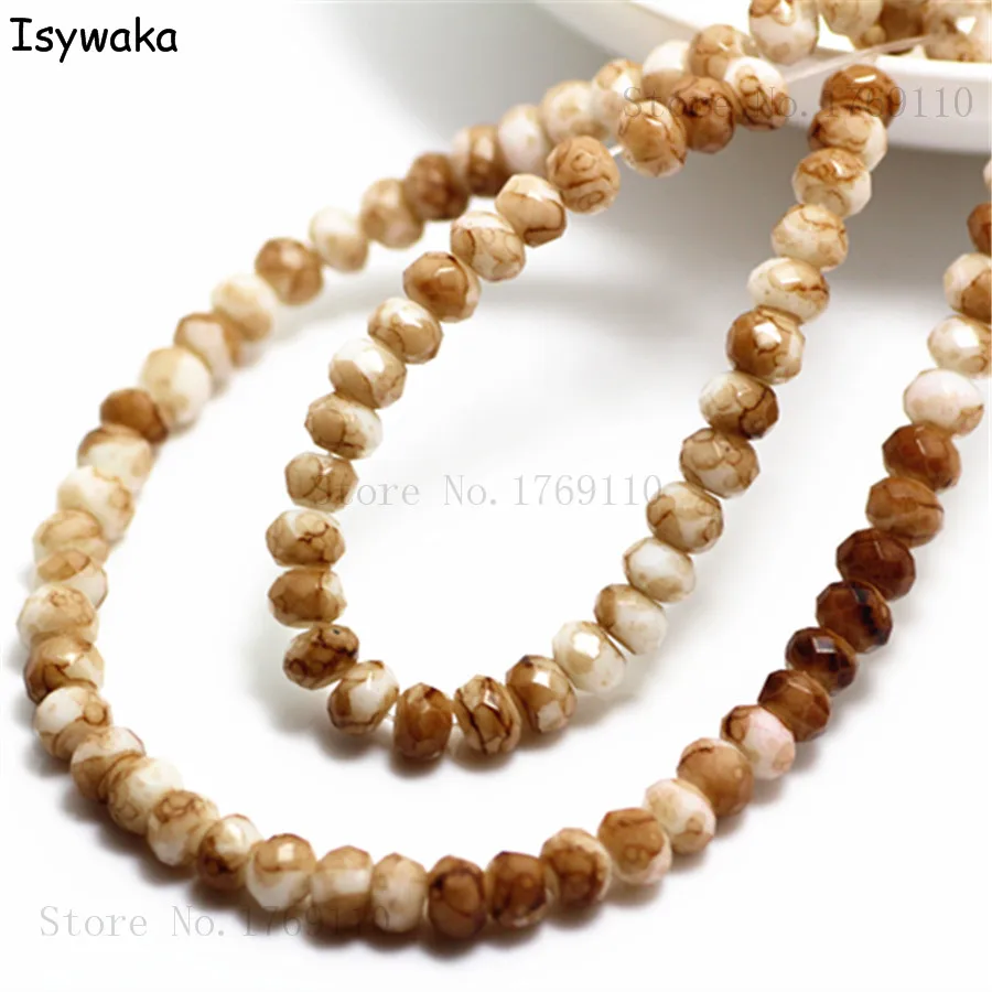 Isywaka Fashion 4x6mm 50pcs Rondelle Austria faceted Crystal Glass Beads Loose Spacer Round Beads for Jewelry Making No.94R6
Isywaka Fashion 4x6mm 50pcs Rondelle Austria faceted Crystal Glass Beads Loose Spacer Round Beads for Jewelry Making No.94R6