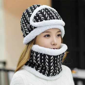 3 Pieces Warm Windproof Wool Hat Women Winter Autumn Cycling Thicken Beanie Cap Knitted
3 Pieces Warm Windproof Wool Hat Women Winter Autumn Cycling Thicken Beanie Cap Knitted