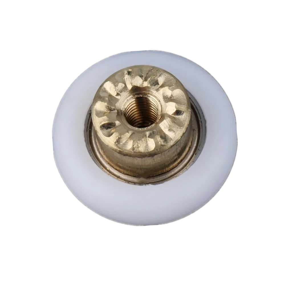 1pc Durable Replacement Shower Door Rollers//Runners//Wheels 19mm Wheel Diameter Replacement Part White/&Gold